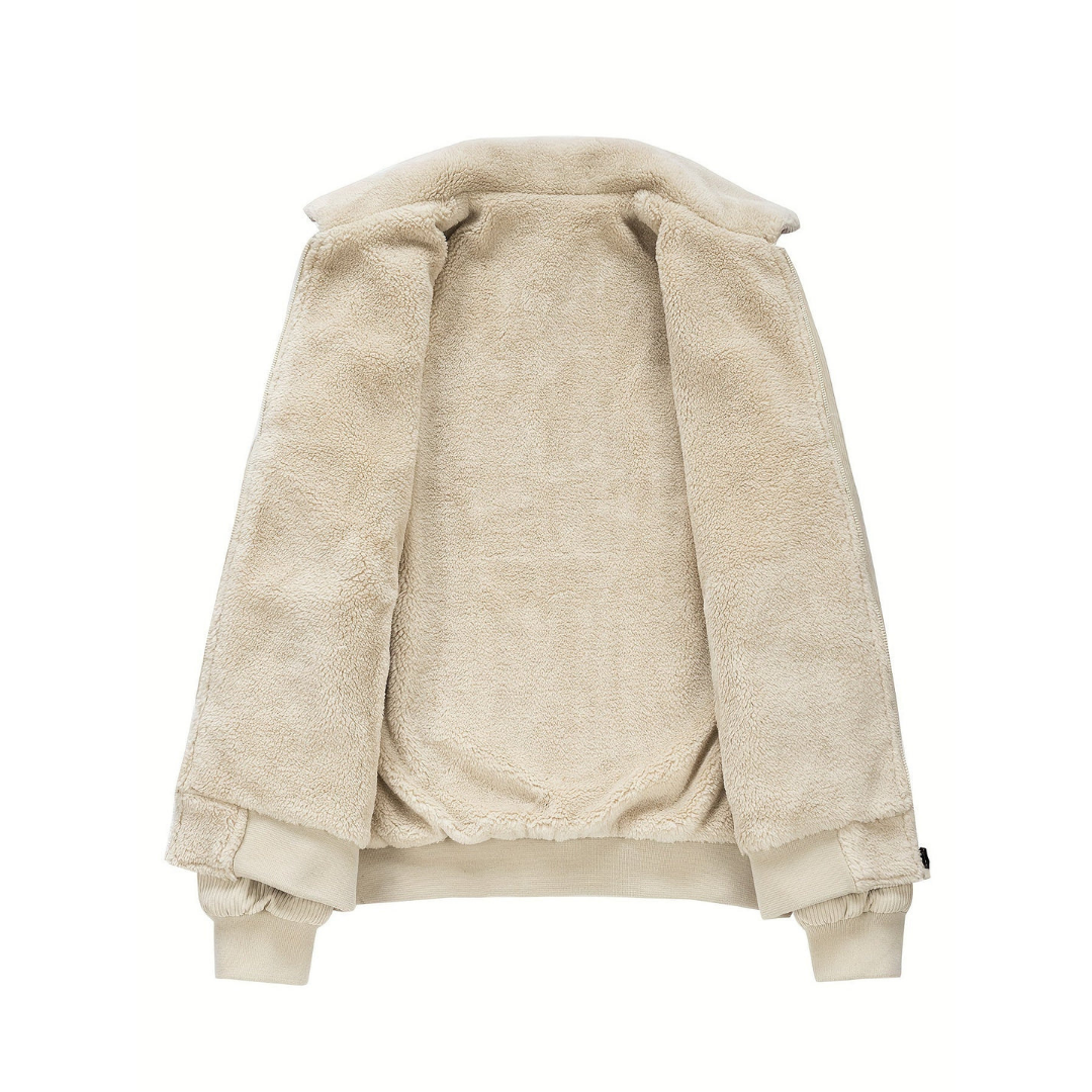 Cordjacke mit weichem Kragen für Herren