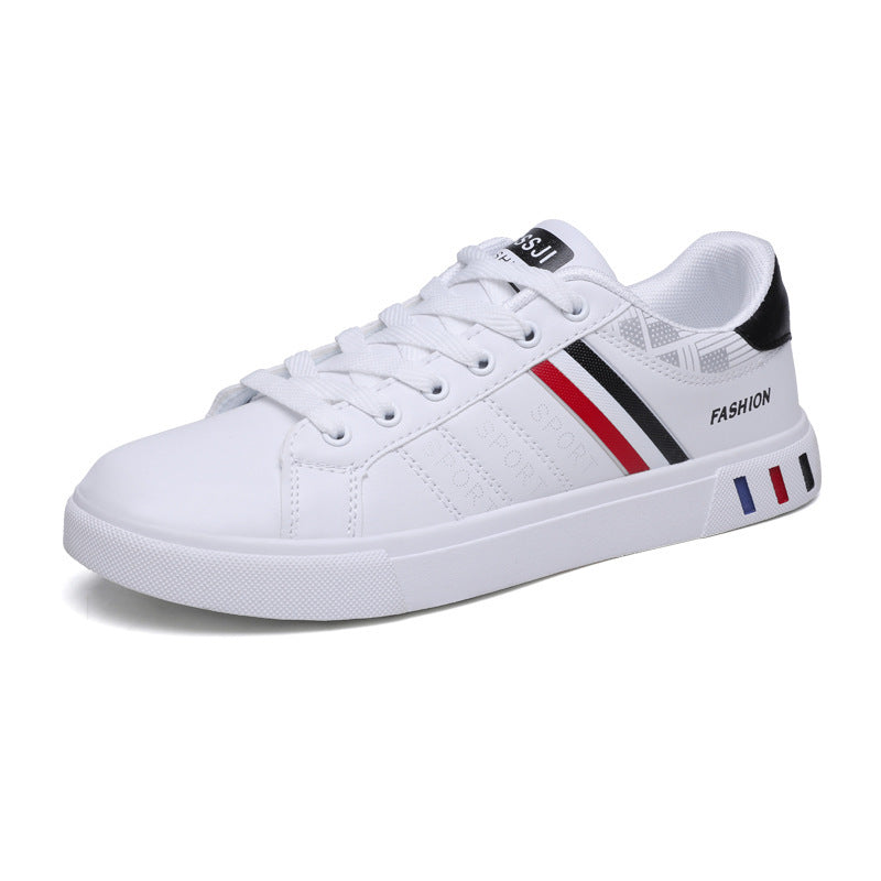 Lässiger Sneaker mit tricolor Streifen