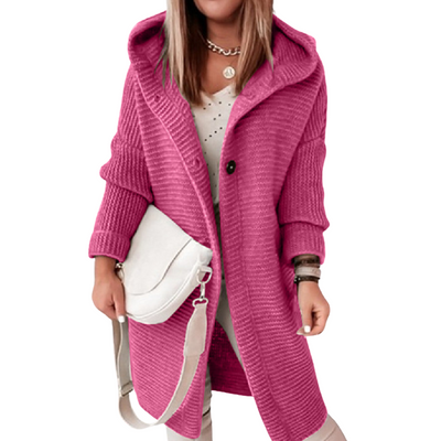 Strick-Cardigan mit Kapuze für Damen