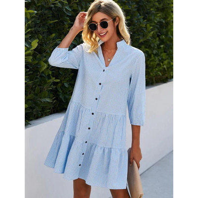 Kleid mit Knopfleiste für Damen