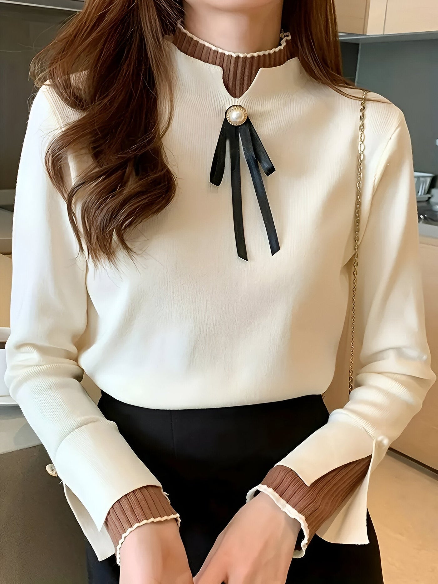 Hestia | Bequemes Patchwork Stricktop