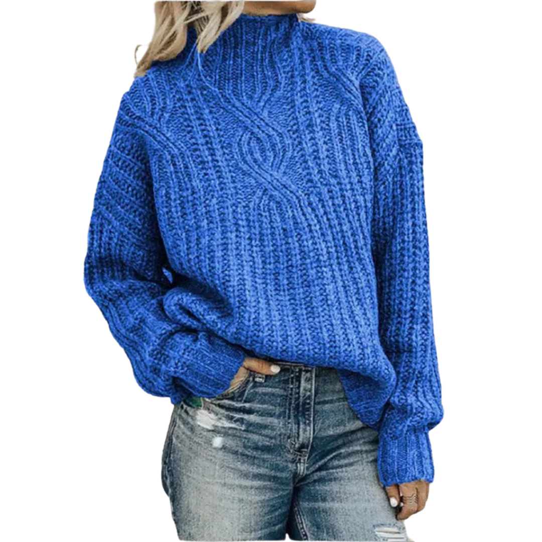 Pullover mit Zopfmuster für Damen