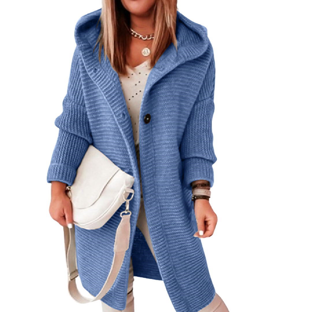 Strick-Cardigan mit Kapuze für Damen