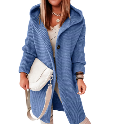 Strick-Cardigan mit Kapuze für Damen