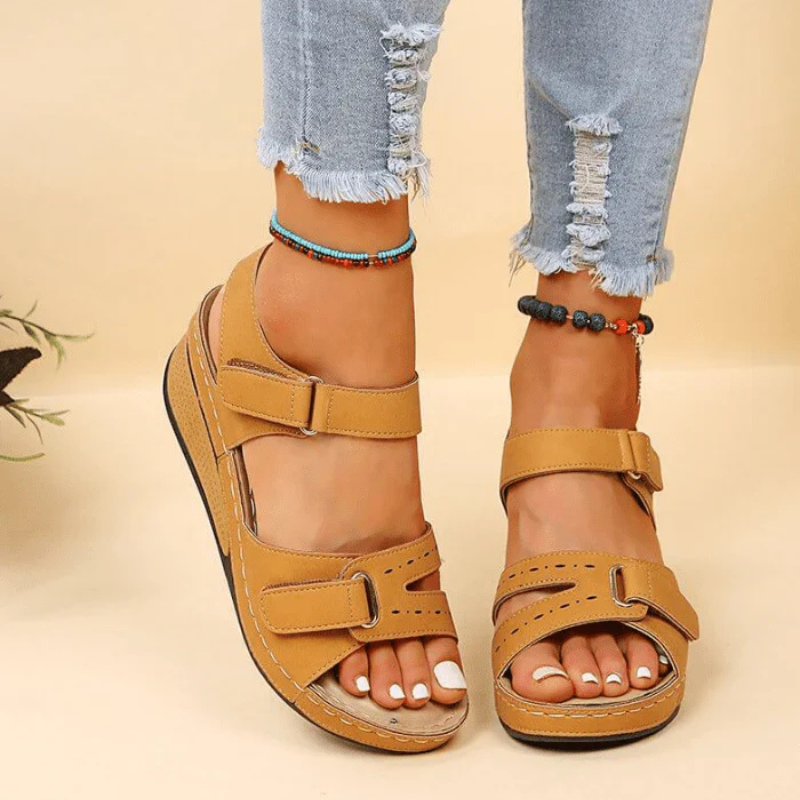 Stilvolle Sandalen Mit Offener Spitze Für Damen | Verstellbarer Riemen