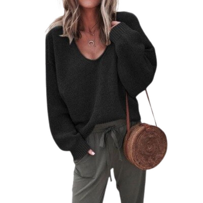 V-Ausschnitt-Pullover für Damen