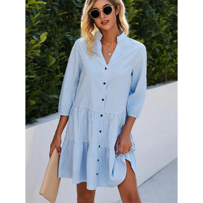 Kleid mit Knopfleiste für Damen