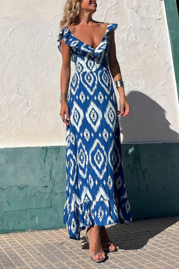 Ornella® | Bedrucktes, langes Kleid