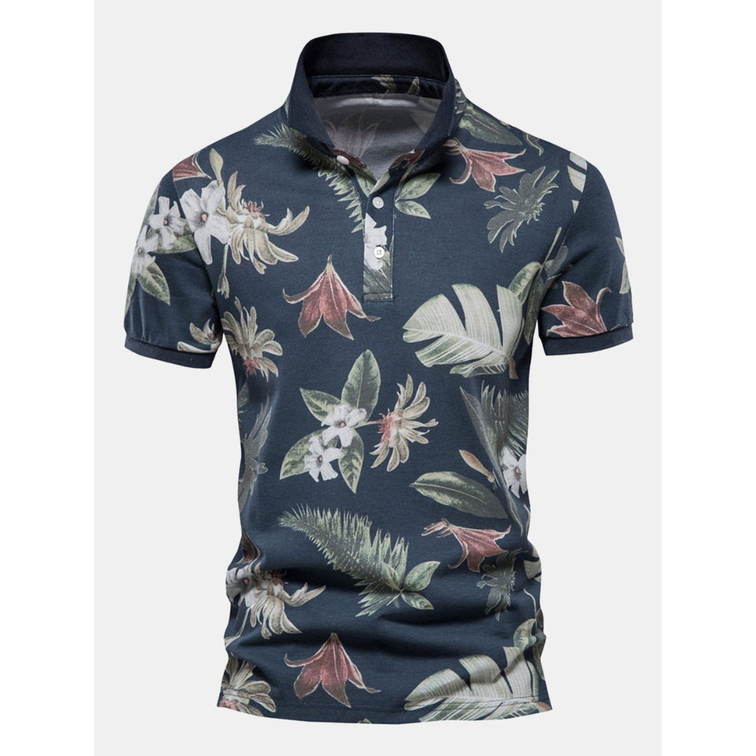 Floral Poloshirt für Herren