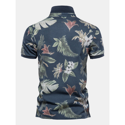 Floral Poloshirt für Herren