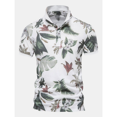 Floral Poloshirt für Herren