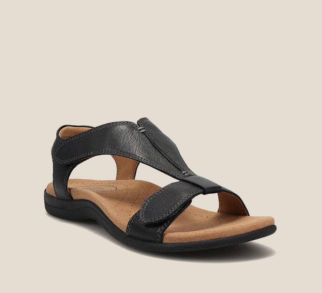 Damen-ledersandalen