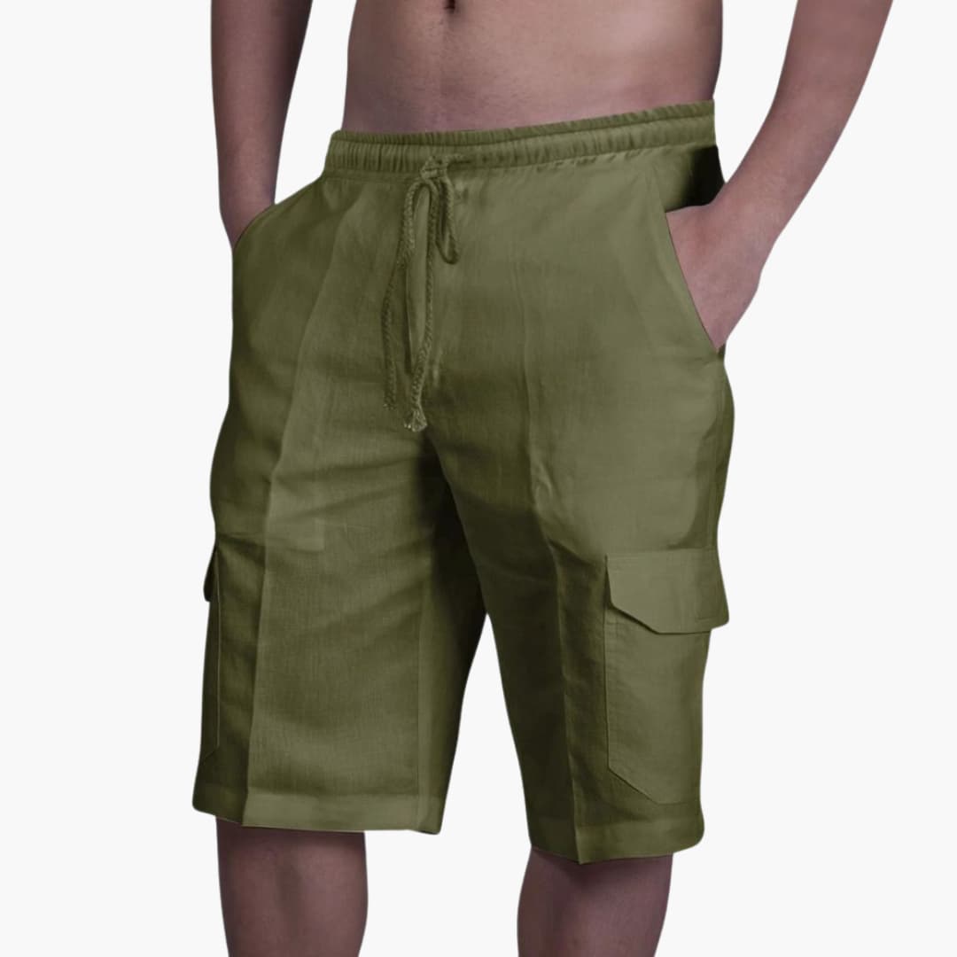Herren Cargo Shorts mit Kordelzug und Taschen für den Sommer