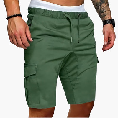 Herren Cargo Shorts mit Taschen und elastischem Bund für Sommer