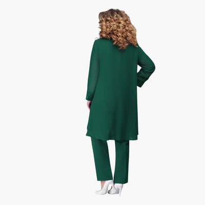 Bestickter 3-Teiler Anzug für Damen