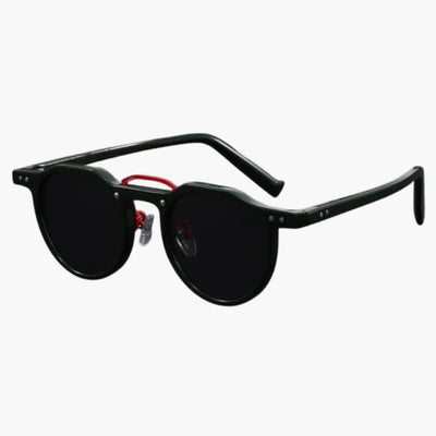 Damen Sonnenbrille rund mit UV400 Schutz und Acetatrahmen