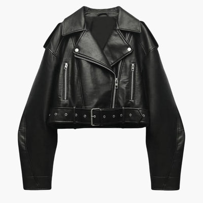 Kurze Bikerjacke für Damen