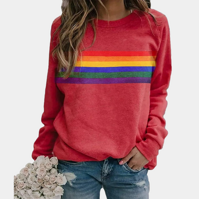 Gestreiftes Sweatshirt für Damen