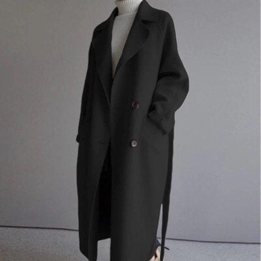 Eleganter wollmantel für damen