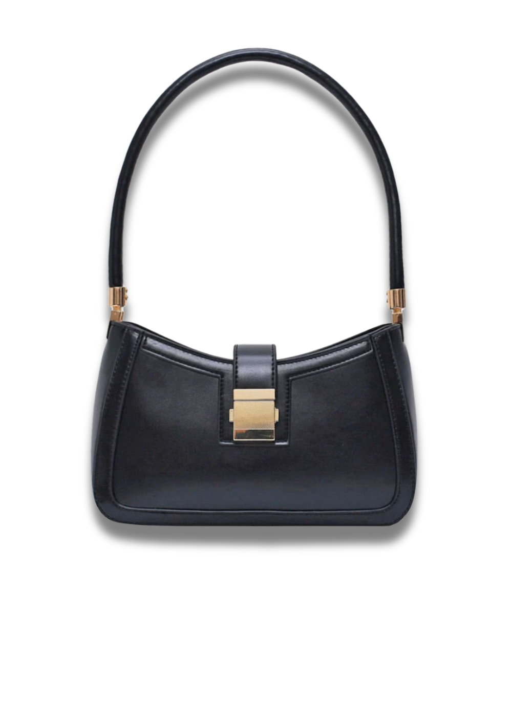 Damen Schultertasche Schwarz – Elegant & mit Reißverschluss