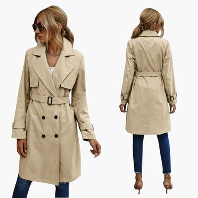 Knee-Length Trenchcoat für Damen