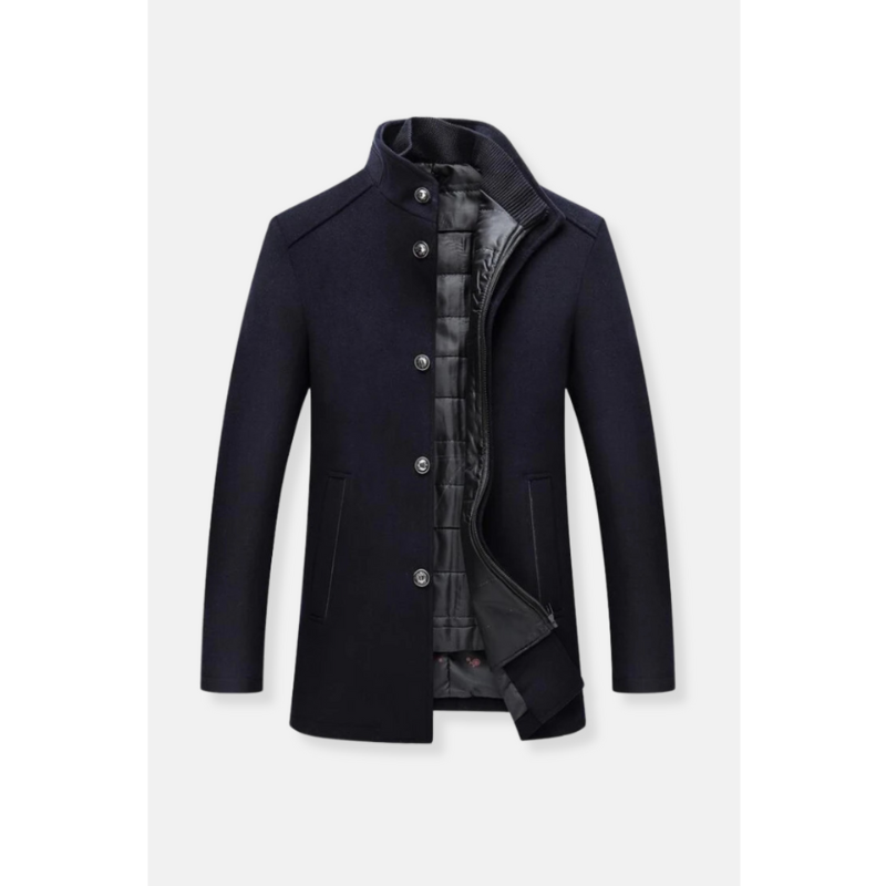 Mantel mit hohem Kragen für Herren