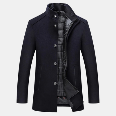 Trenchcoat aus dicker wolle