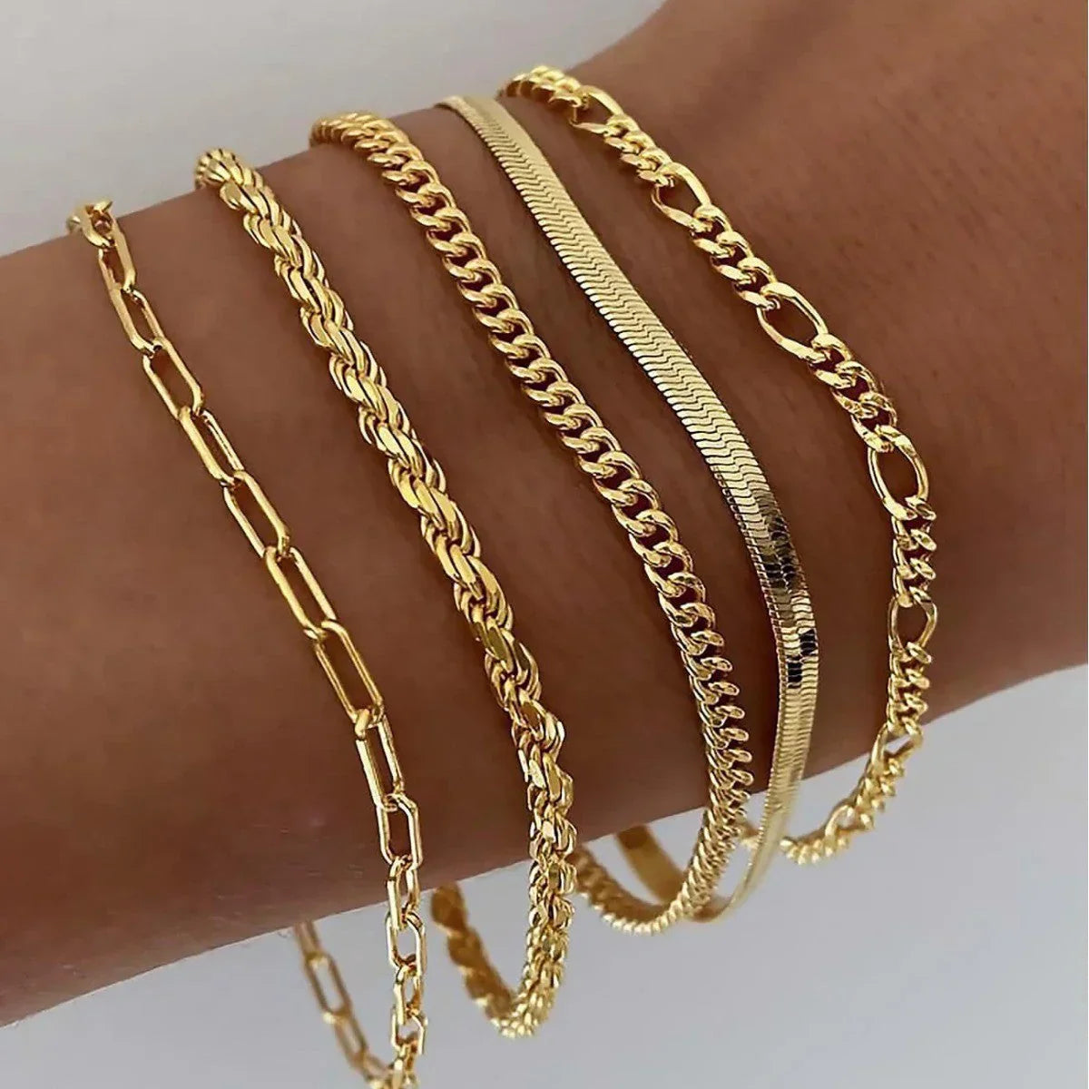 Ellis Renner Gold Bracelet Set