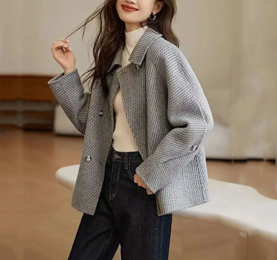 Damen Jacke mit langem Ärmel und Reverskragen