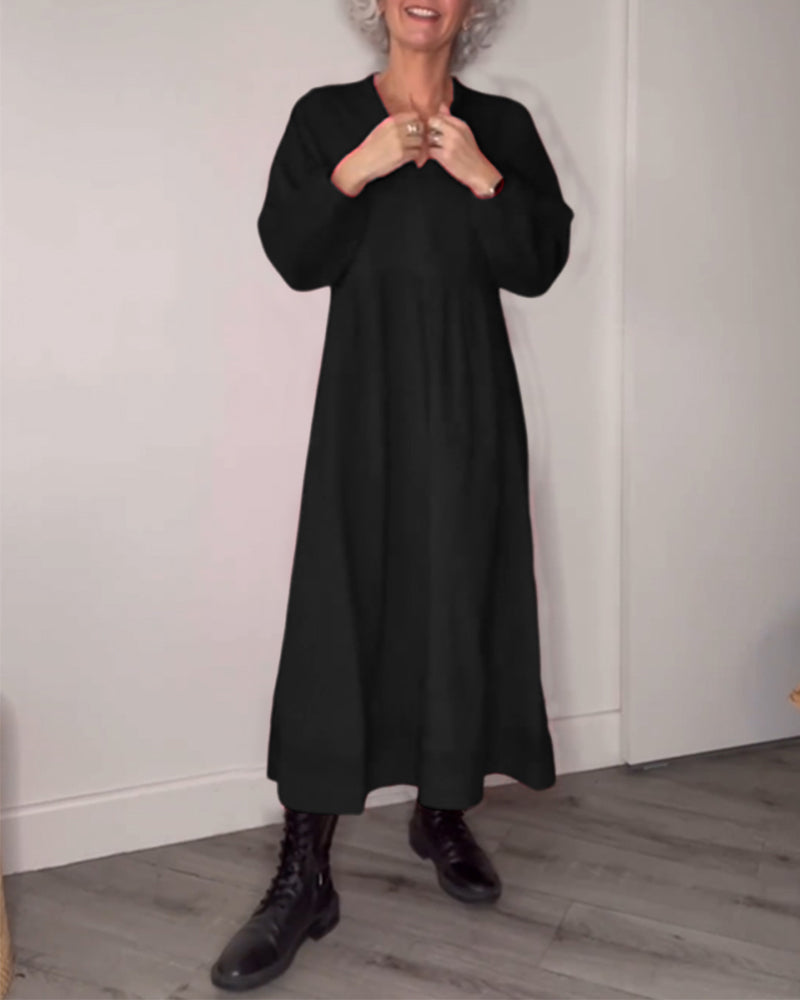 Pulloverkleid mit langer linie
