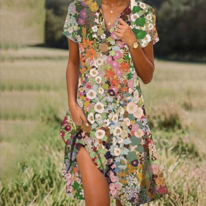 Bequemes sommerkleid für frauen