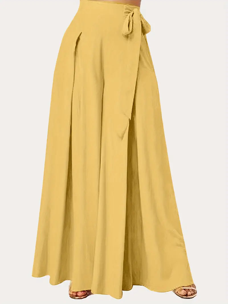 Hilma | Mühelos schicke Hose mit Bindeband und weitem Bein