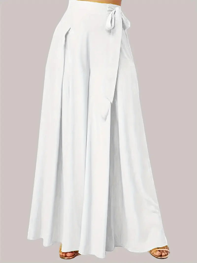 Hilma | Mühelos schicke Hose mit Bindeband und weitem Bein