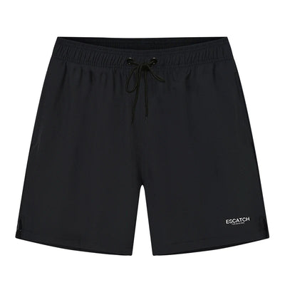 2-in-1-Shorts – zweilagige Herren-Badeshorts mit Kordelzug