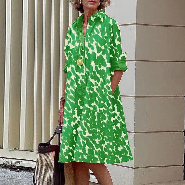 Allison - vintage langarmkleid
