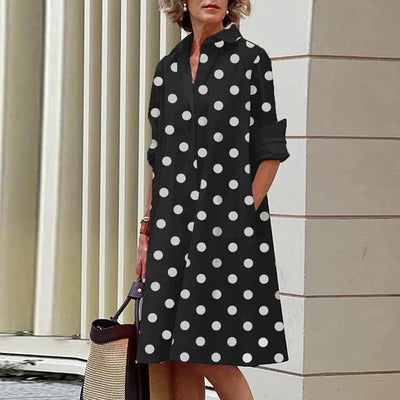 Allison - vintage langarmkleid