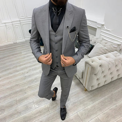 3 Teiliger Hochzeitsgastanzug Für Herren | Slim Fit
