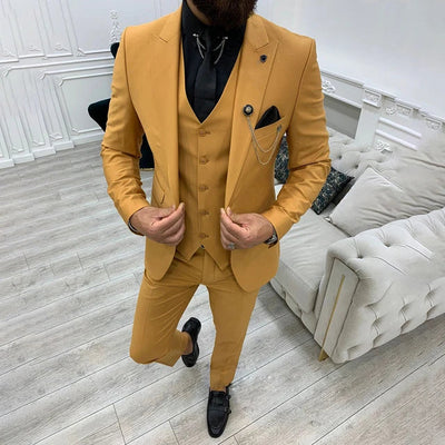 3 Teiliger Hochzeitsgastanzug Für Herren | Slim Fit