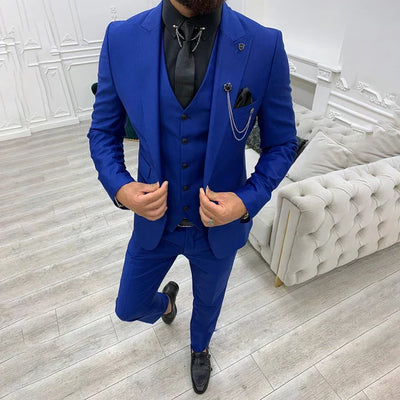 3 Teiliger Hochzeitsgastanzug Für Herren | Slim Fit