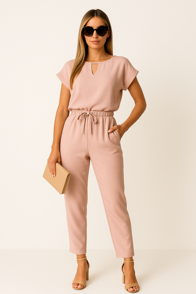 Festlicher Jumpsuit mit Schleifendetail