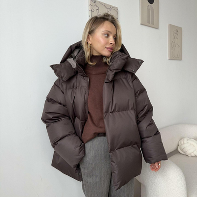 Hooded Puffer-Jacke für Damen