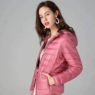 MIRAVO | Leichte Gefütterte Übergangsjacke – Lachs