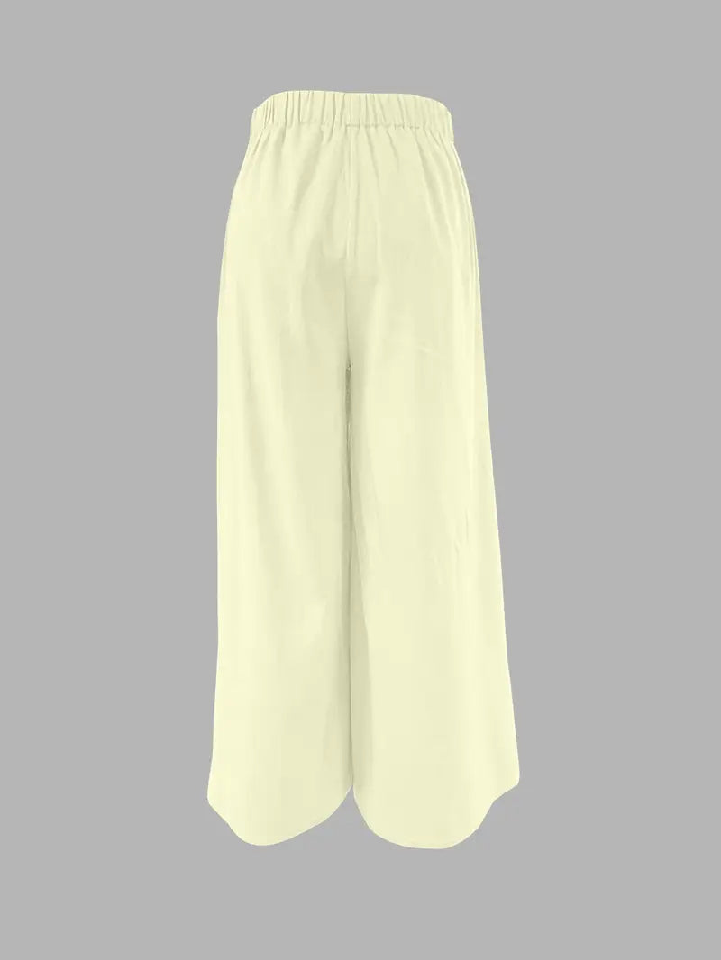 Hilma | Mühelos schicke Hose mit Bindeband und weitem Bein