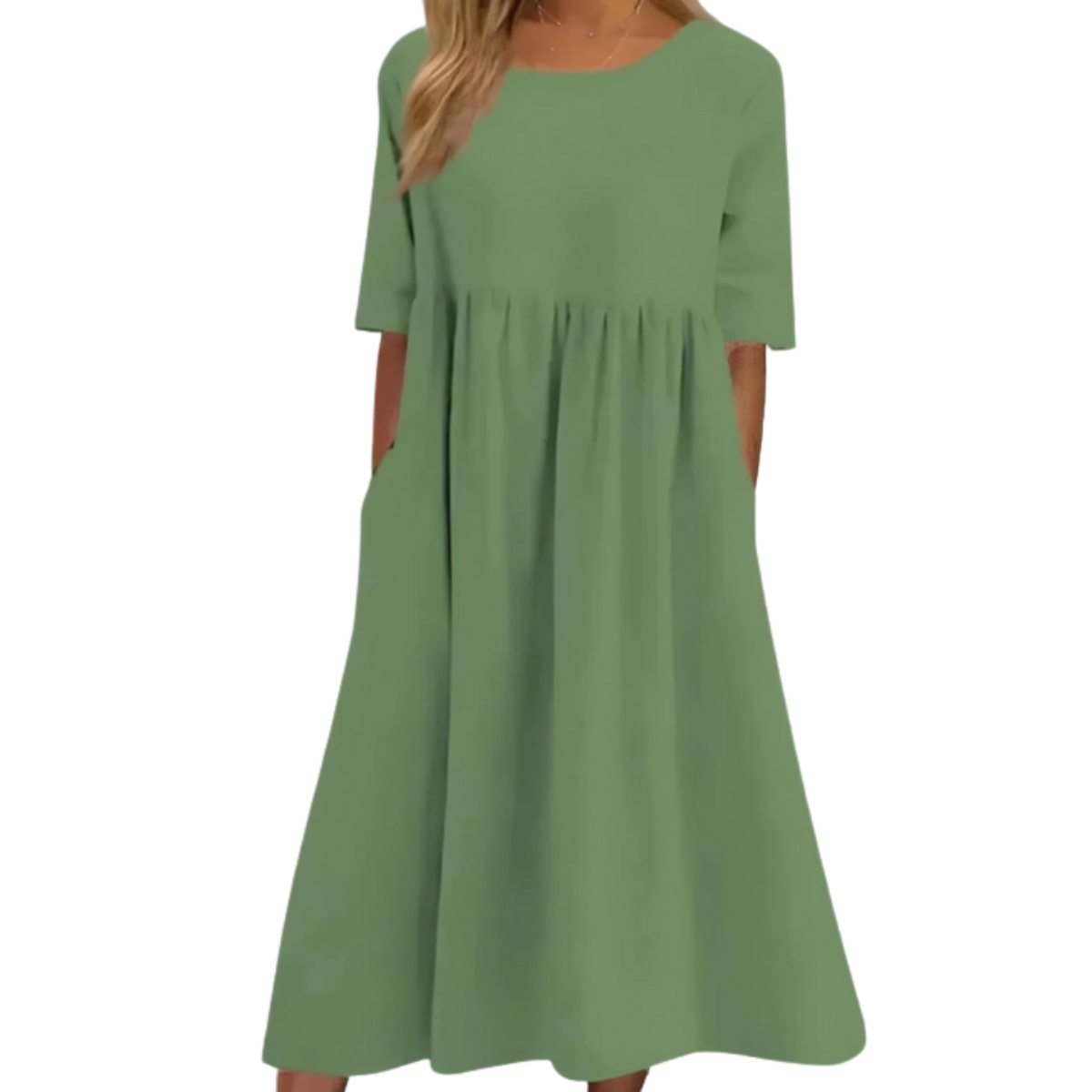 Lockeres Baumwollkleid Für Damen