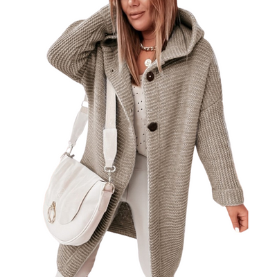 Strick-Cardigan mit Kapuze für Damen