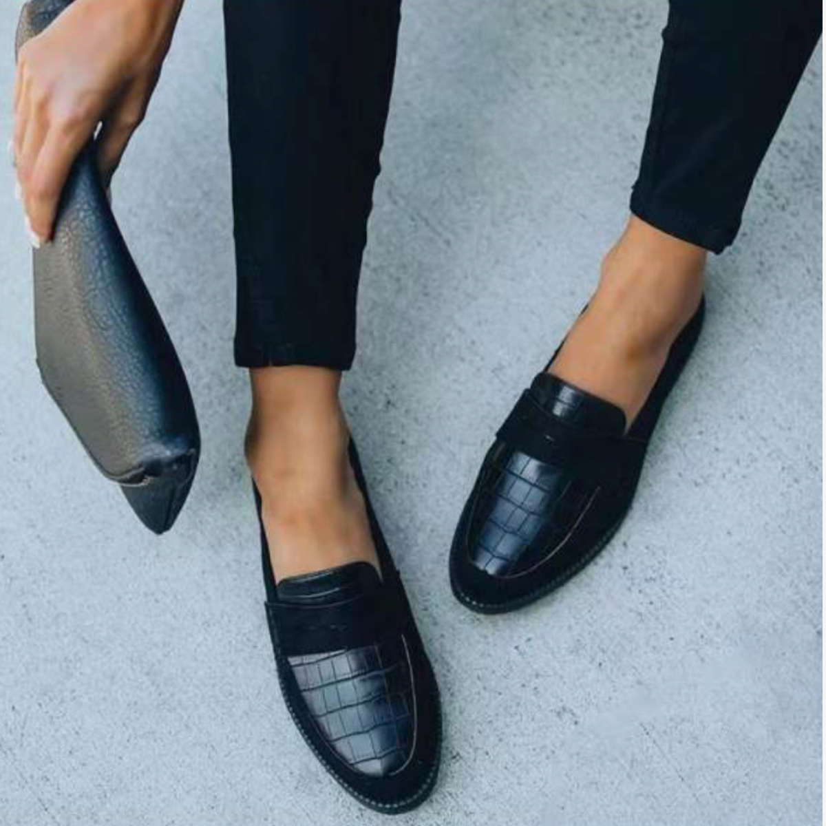 Geprägte Loafer für Damen