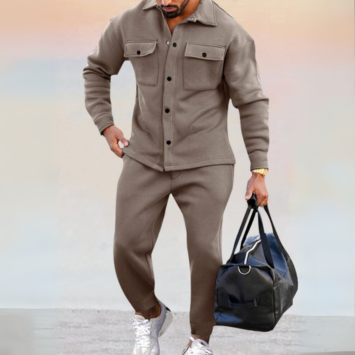 Passendes Hemd- und Hosen-Set Für Herren