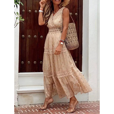 Boho Maxikleid für Damen