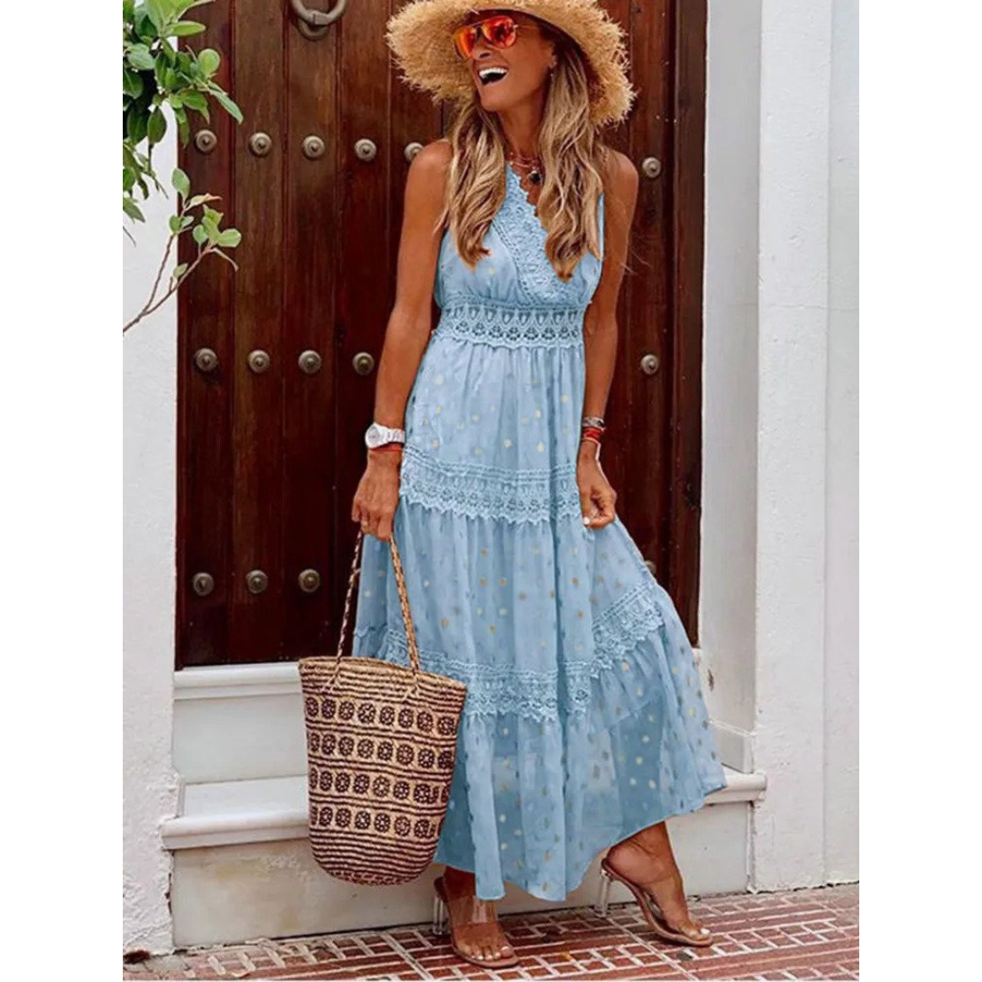 Boho Maxikleid für Damen