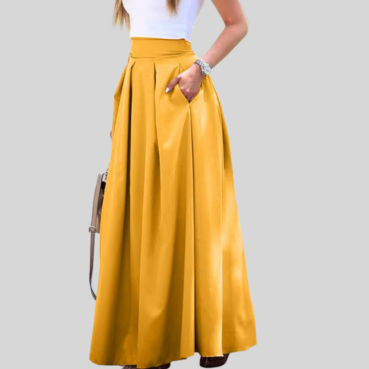 Langer Schnitt Sommer Rock Für Damen